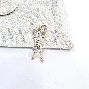 NWT - Cellini - Cheerleader Sterling Silver Charm
